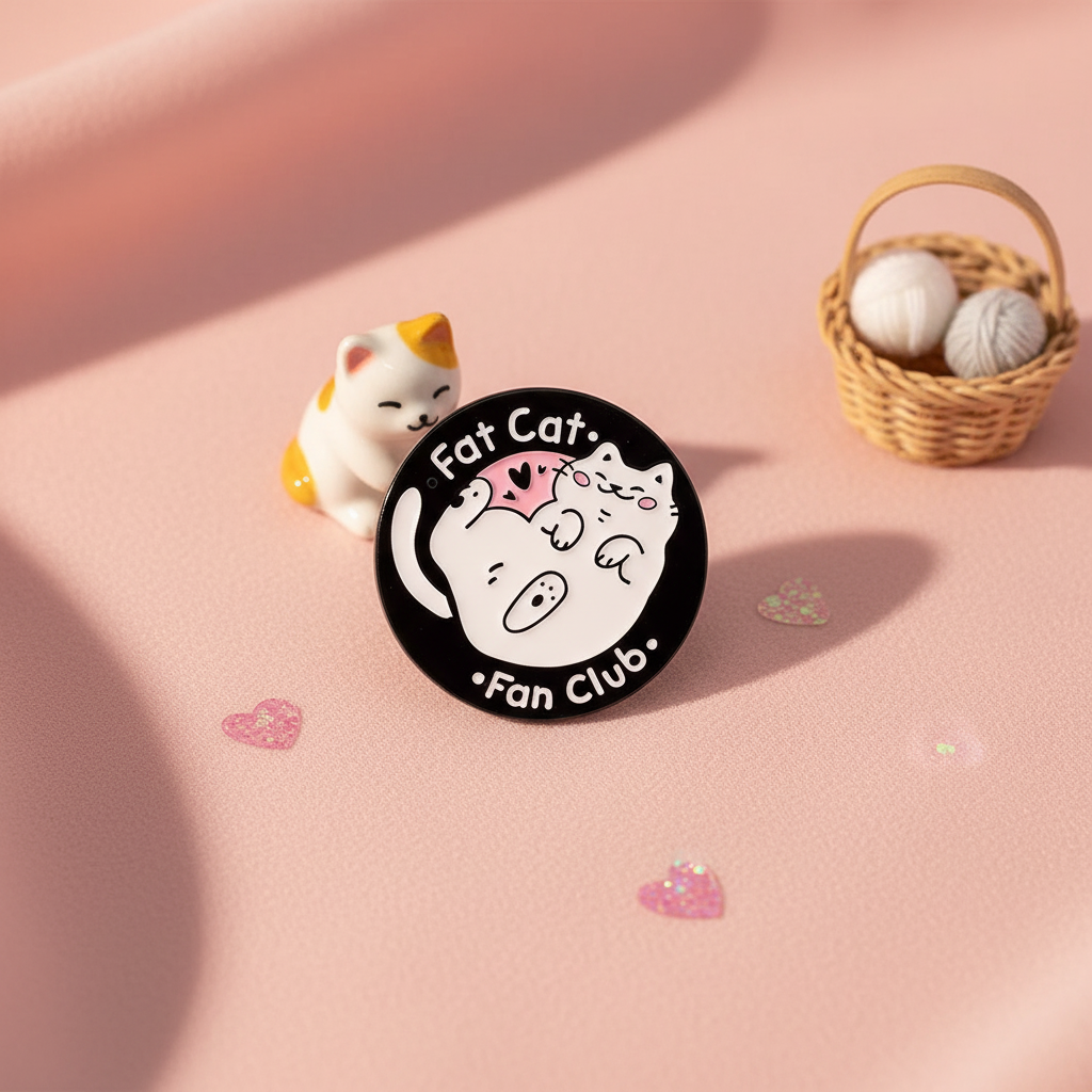 Pin del club de fans de Fat Cat