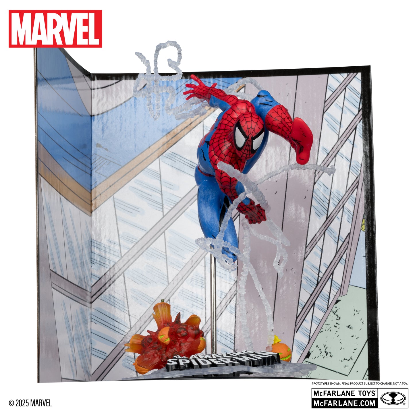 spider man 1 10th scale collectible with scene the amazing spider man 302 mcfarlane toys