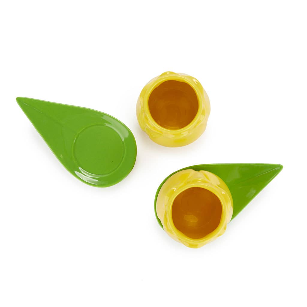 Ensemble de tasses à café Tulipe Jaune