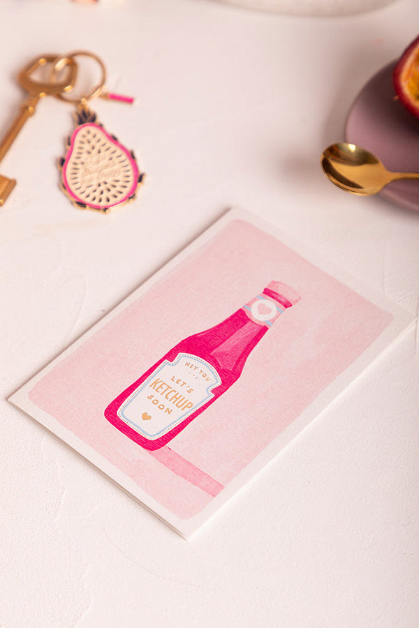Ketchup Soon - Greeting Card - Gold Foil
