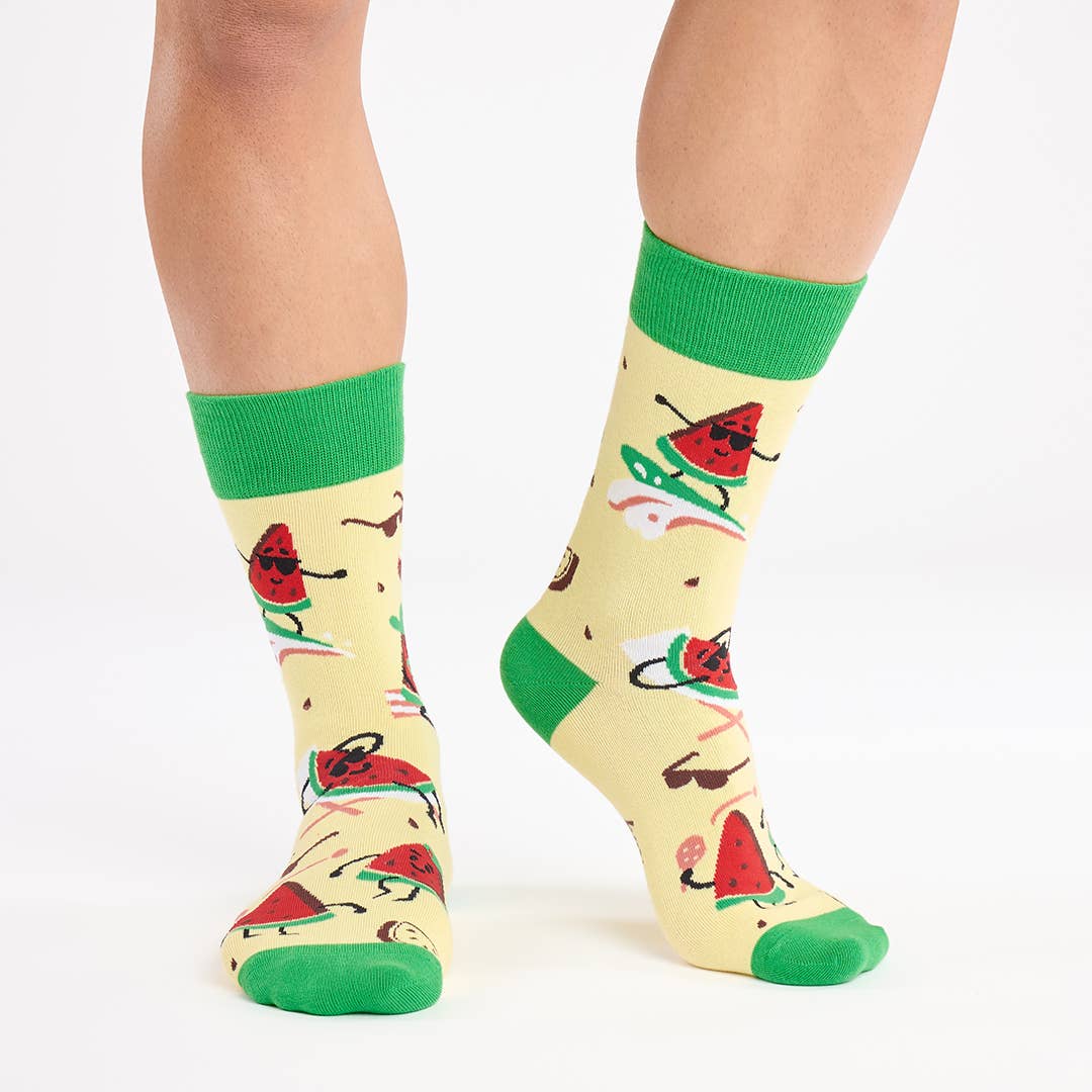 Chaussettes Pastèques à la plage