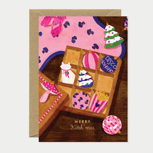 Merry kitschmas - Greeting card - Gold Foil