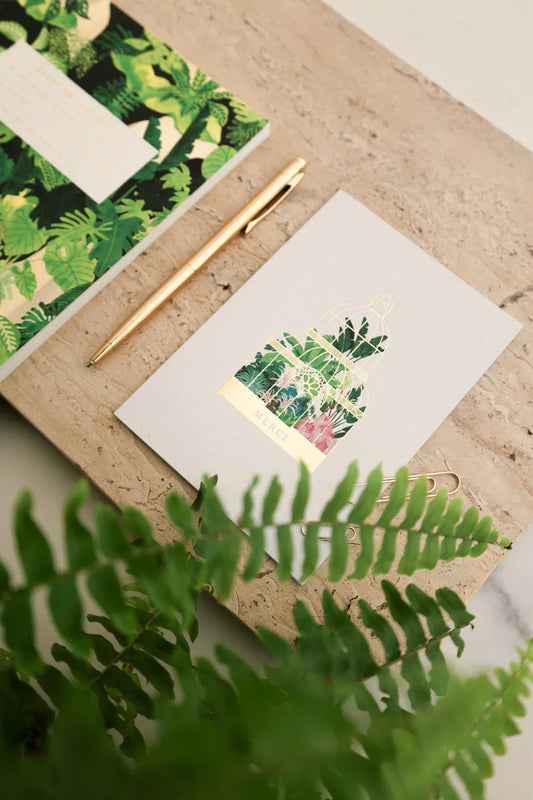 Thank you green house - Greeting card - Gold Foil