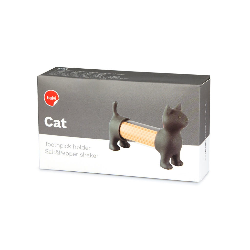 Porte cure-dents et sel/poivre Cat
