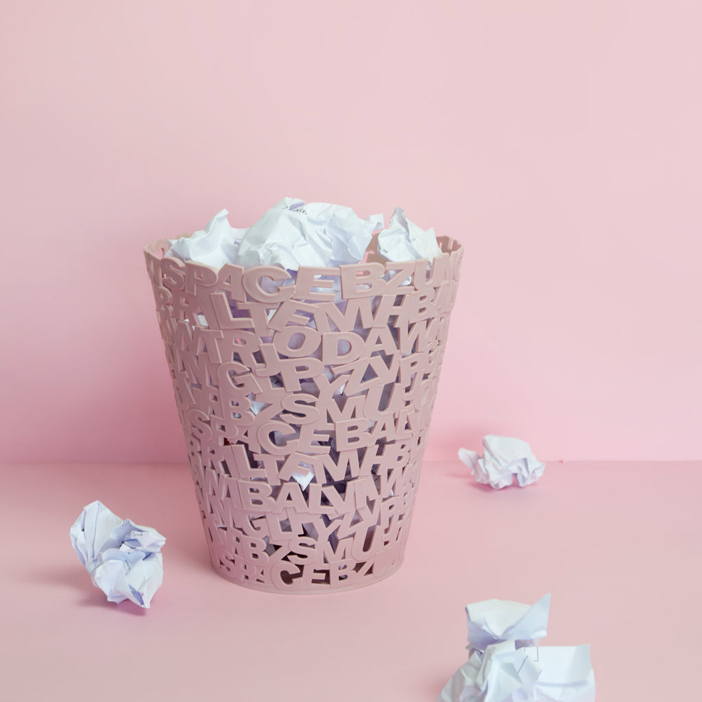 Letters Wastebasket