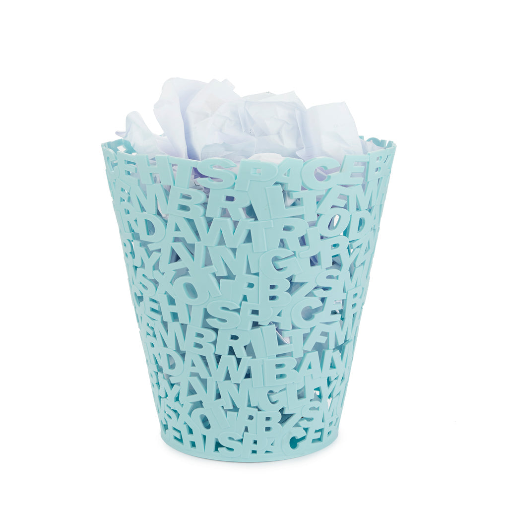 Letters Wastebasket