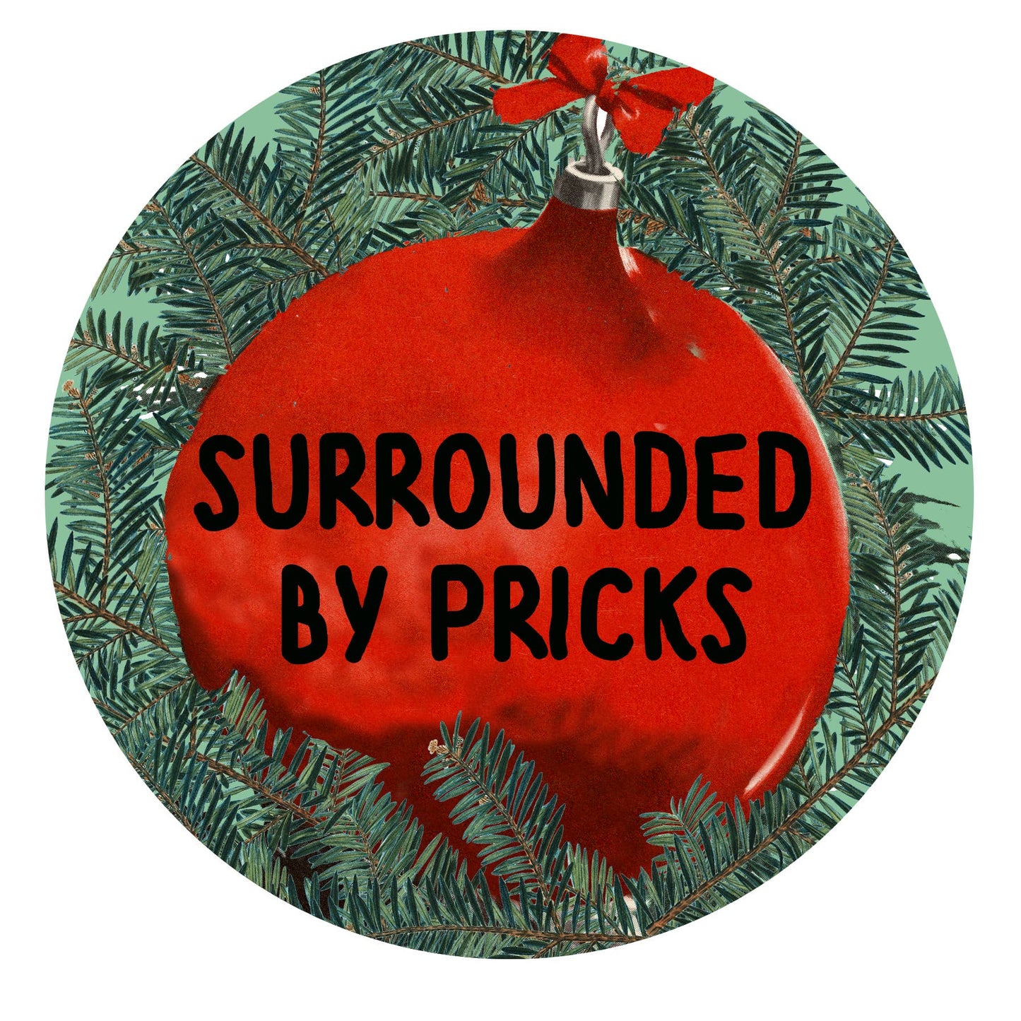 Christmas Scented Candle Surrounded by Quills