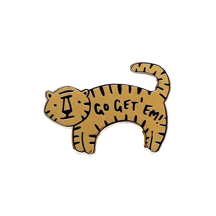 "Go Get 'Em" Tiger Pin