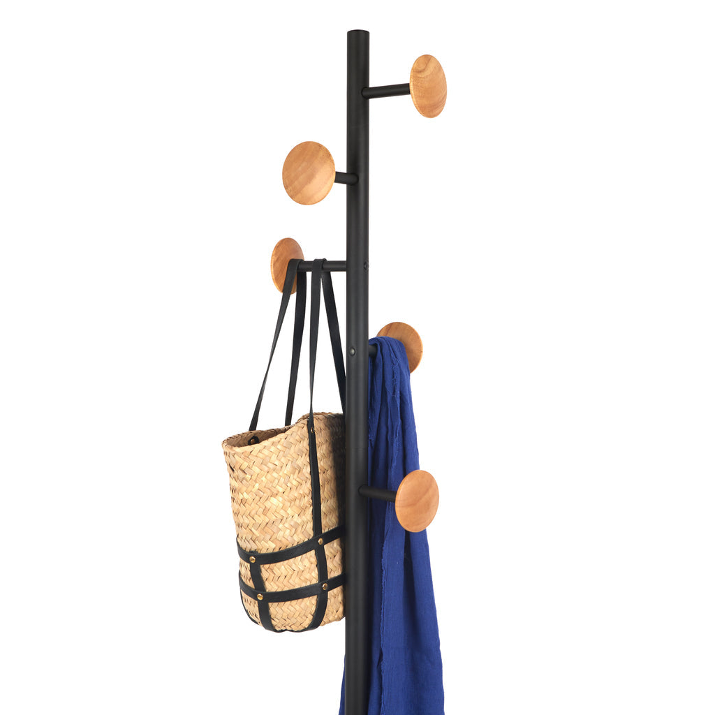 Porte-Manteau Shiitake – Bois & Acier