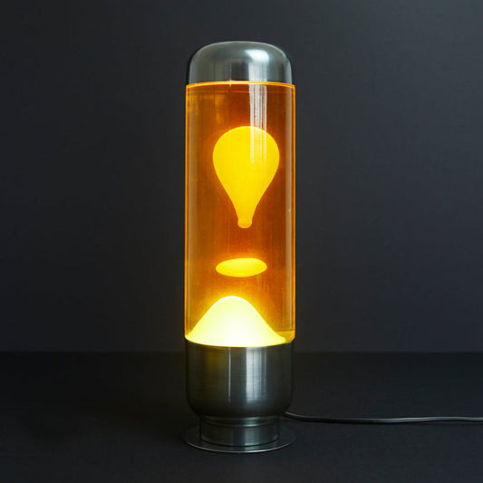 Capsule Lava Lamp - Orange/Yellow