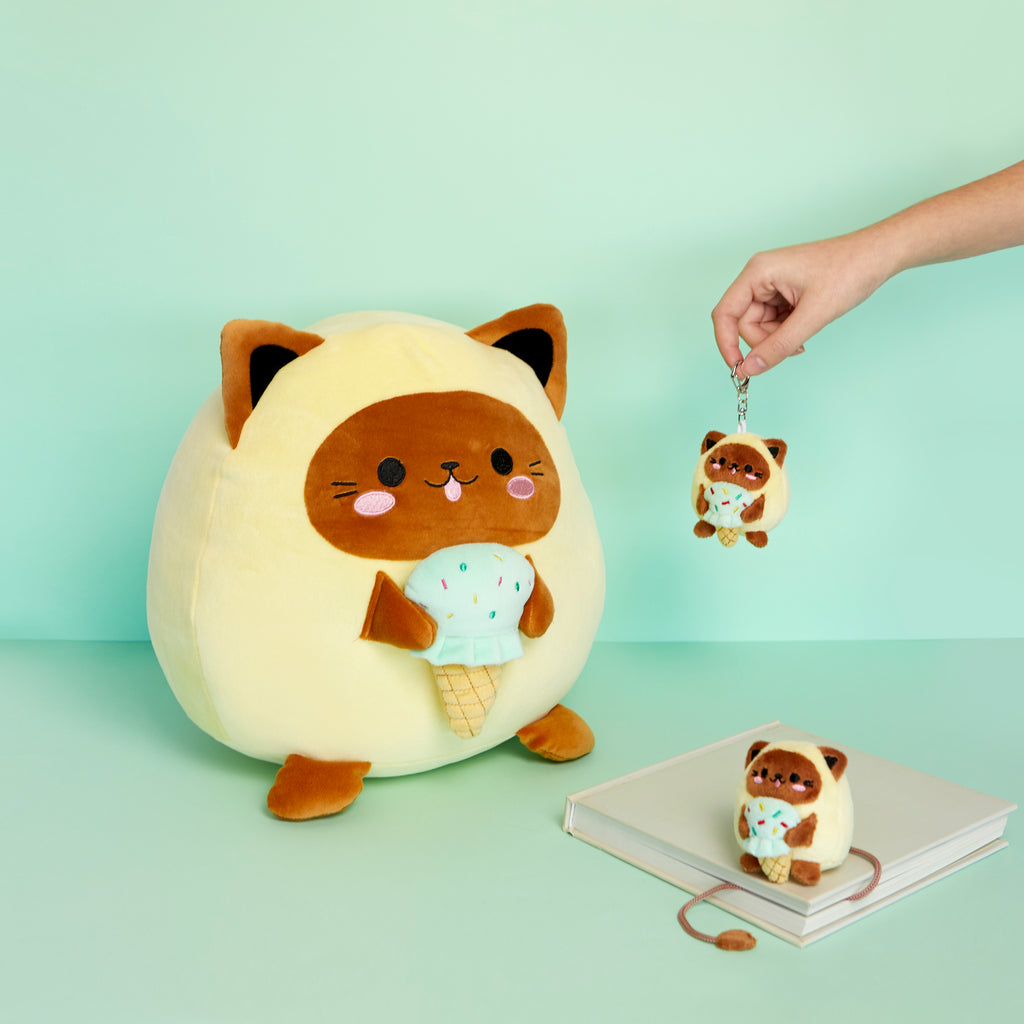 Fluffy Kawaii Minty Keychain