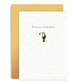 Greeting Card with Pin "Toucan of My Heart"
