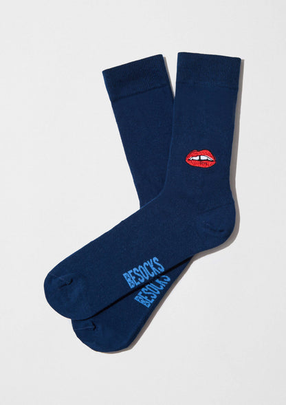 BeLips Embroidery - 100% Organic Cotton Socks