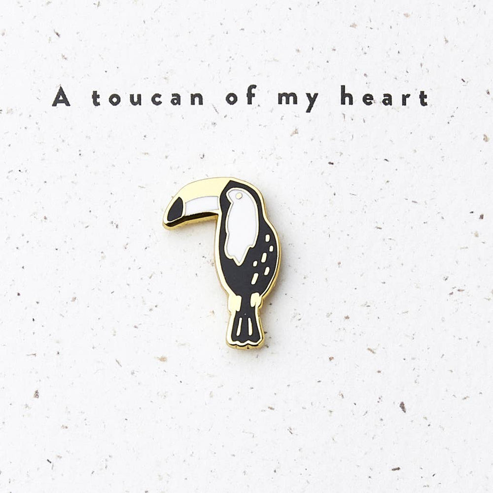 Greeting Card with Pin "Toucan of My Heart"