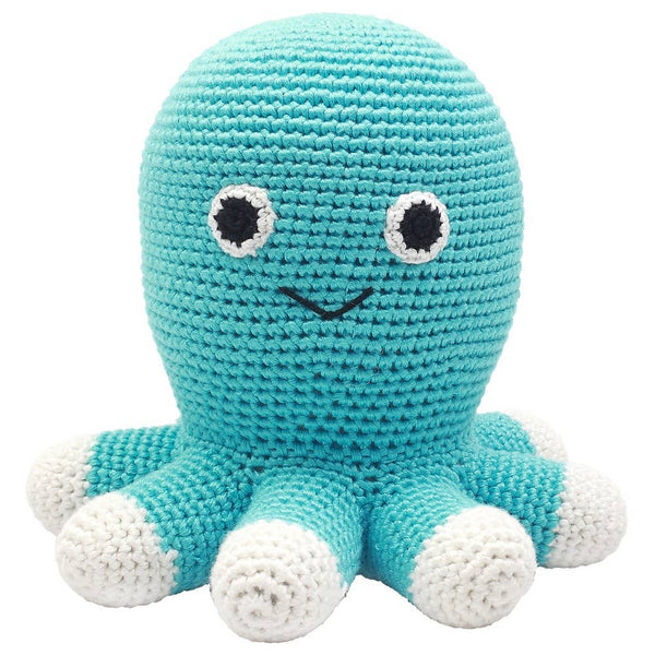 Peluche XL all'uncinetto - Polpo turchese