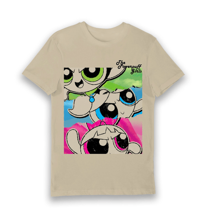 T-shirt adulte Powerpuff Girls affiche vintage