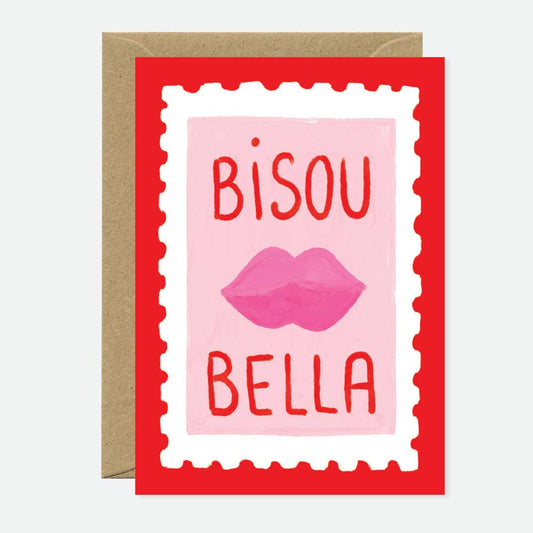 Carte de vœux “Bisou Bella”