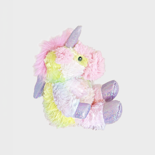 Bouillotte Peluche Warmies Licorne Arc en ciel