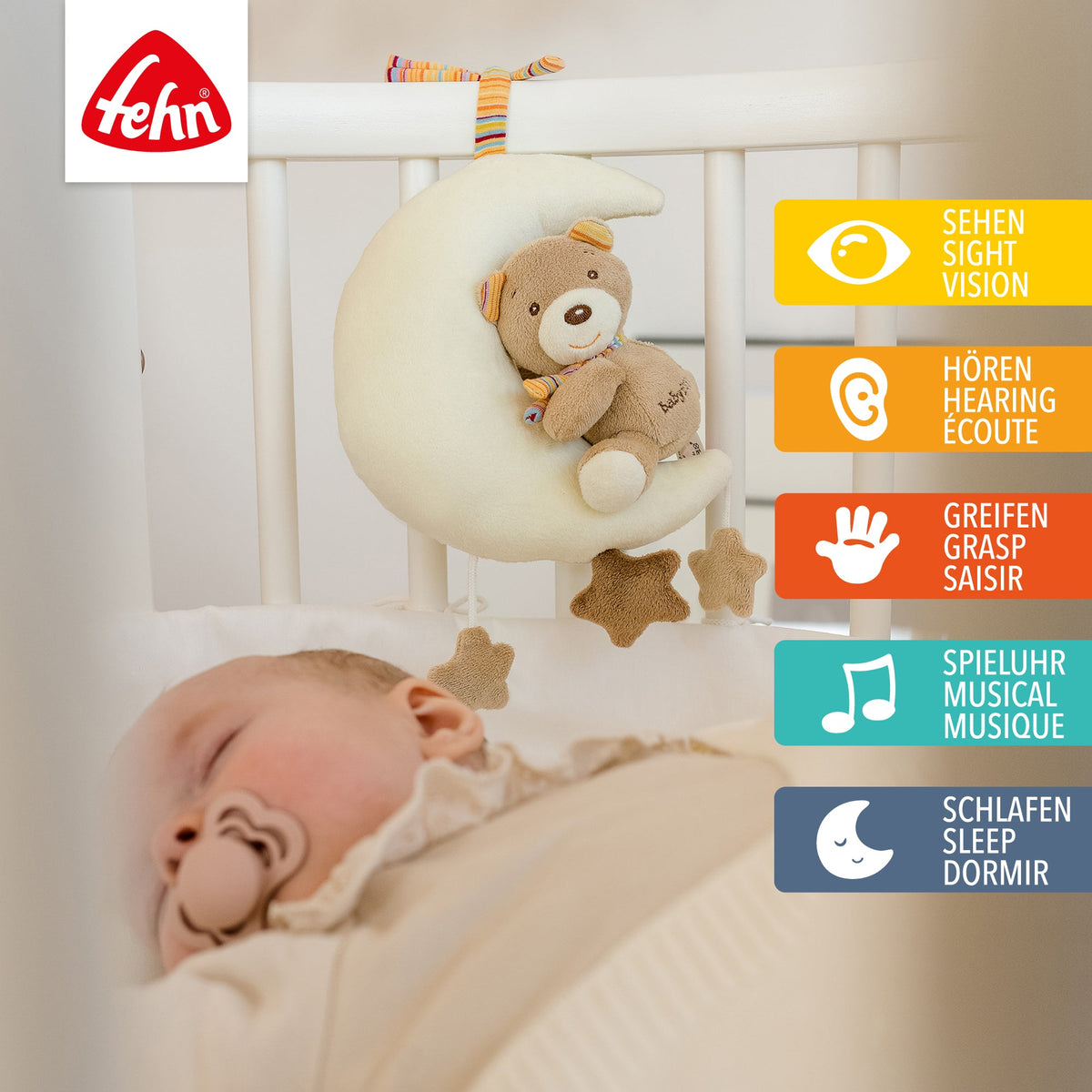 Spieluhr Teddy im Mond