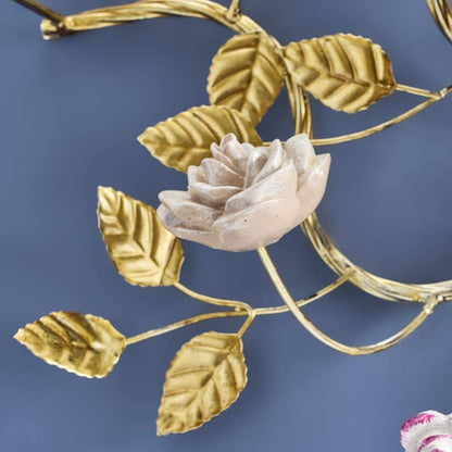 Applique Perroquet orange/rose