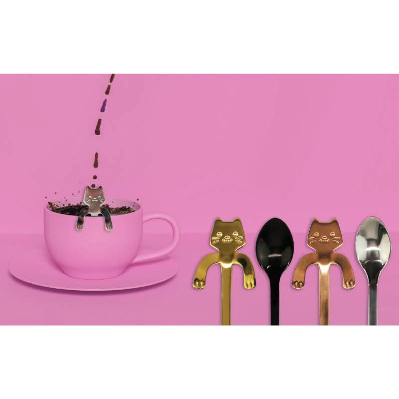 Cuillères à café Chatons – Set de 4