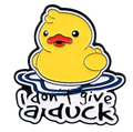 Pin’s Canard Jaune "I don't give a Duck"