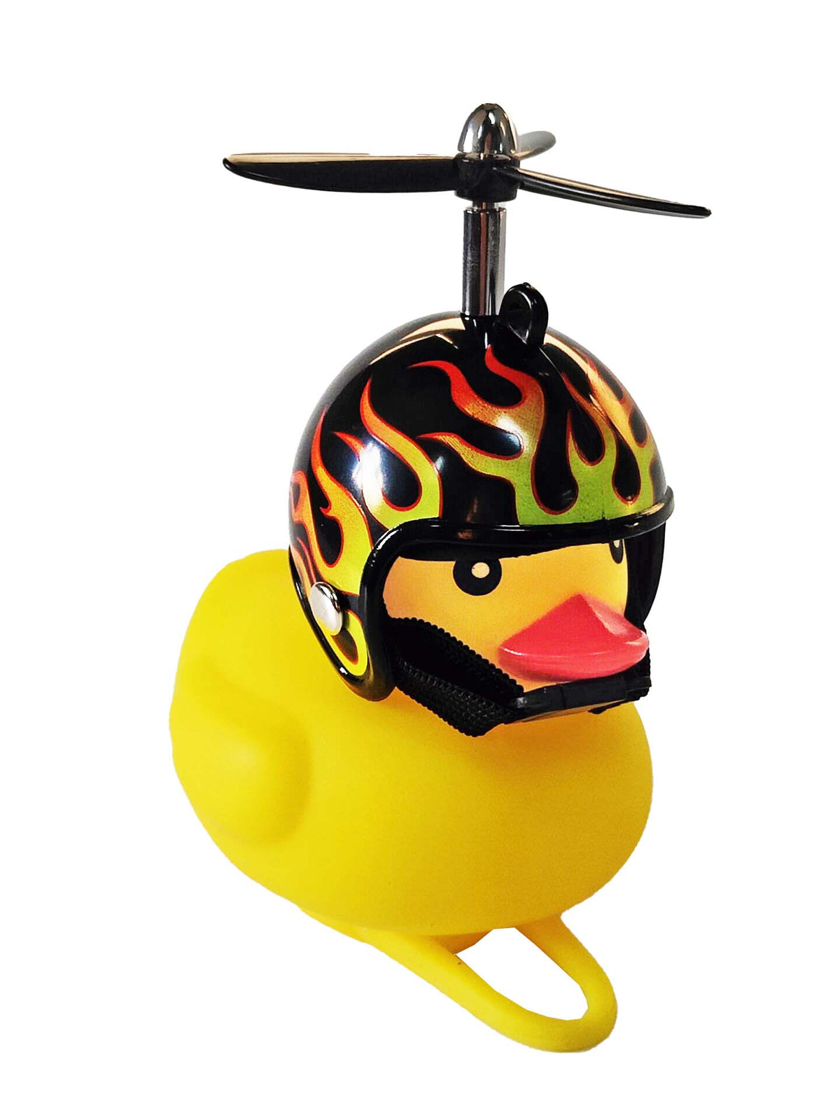 Canard couineur de vélo avec casque