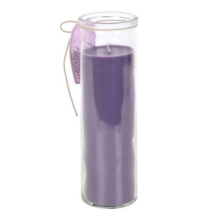Of Mustaches & Wings Lavender Tube Candle Bat Cat
