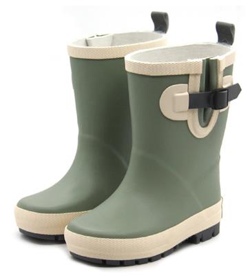 Follow the Duck: BOTTES EN CAOUTCHOUC taille: 27, vert sauge