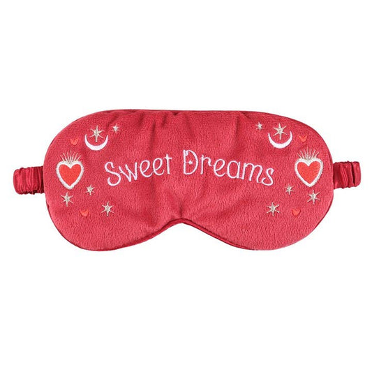Antifaz para dormir de terciopelo "Dulces sueños" para San Valentín