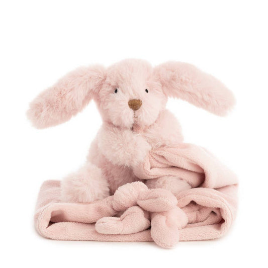 Soft blanket - light pink rabbit