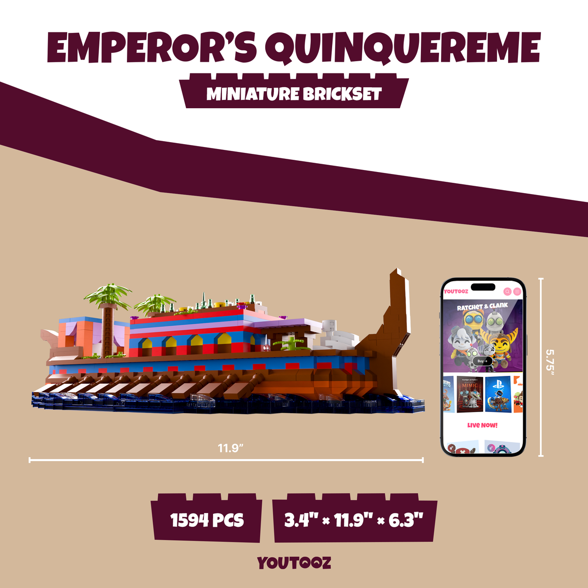 The Emperor’s Quinquireme Brickset