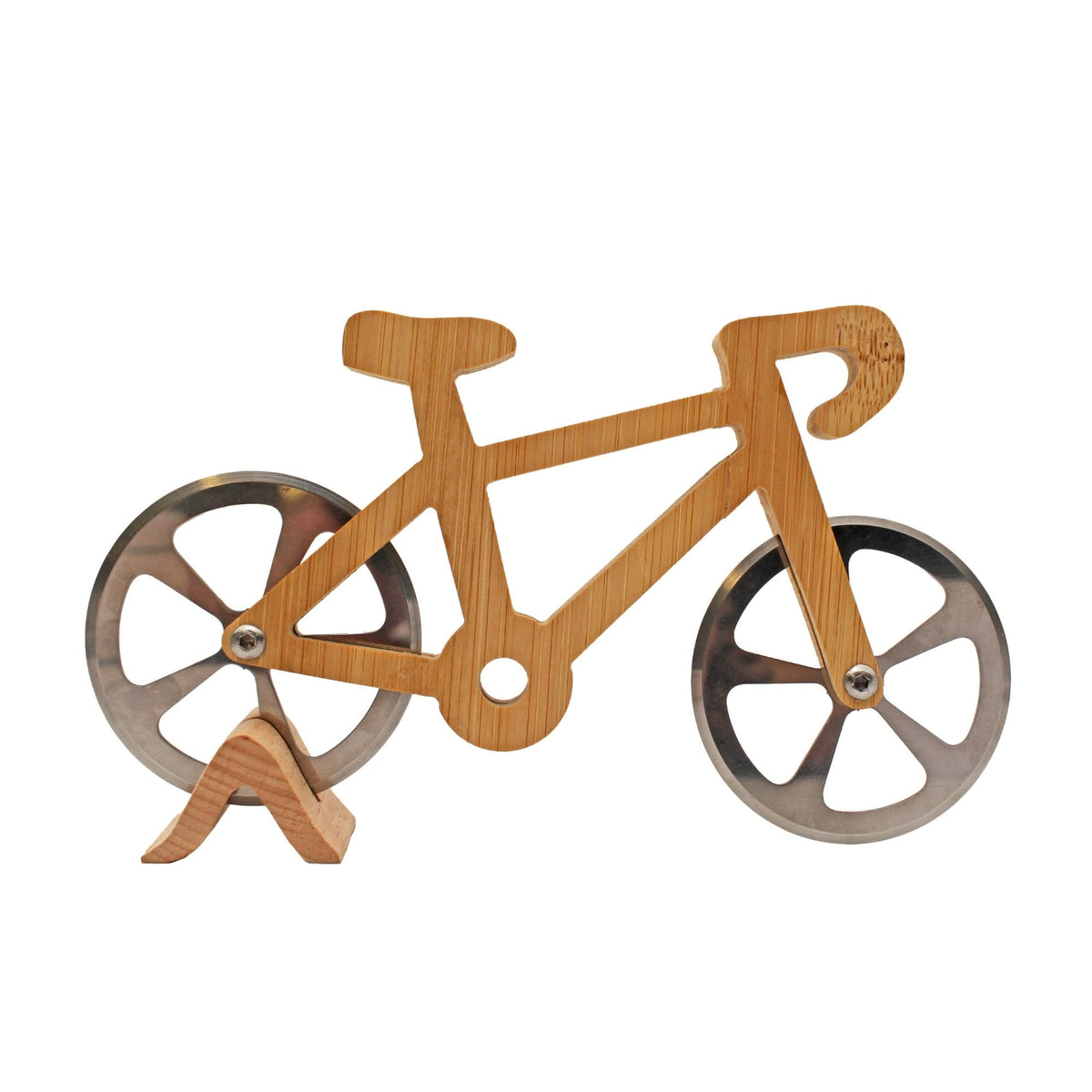Coupe-pizza Vélo en bois Winkee – vue 1