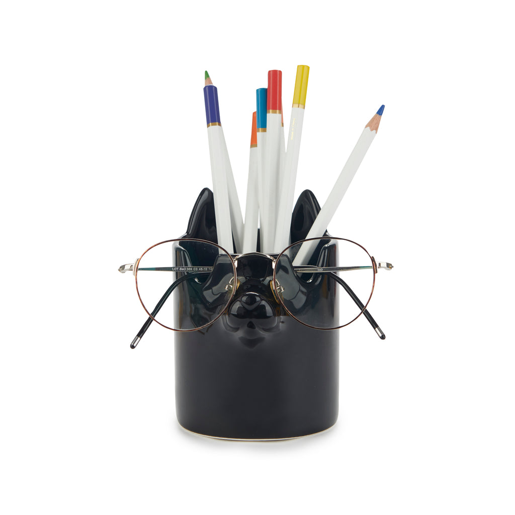 Nosy Buddy Cat Pencil Holder and Glasses Holder