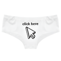 Bragas "Haz clic aquí / Cargando orgasmo..."