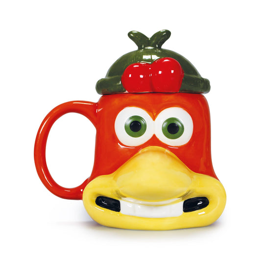 Lata en forma de taza con tapa (300 ml) - Chicken Run (Jengibre)