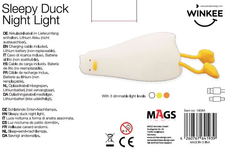 Veilleuse Canard Winkee – vue 3
