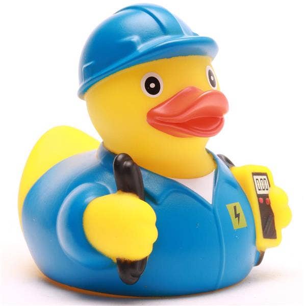 Pato Eletricista - Azul