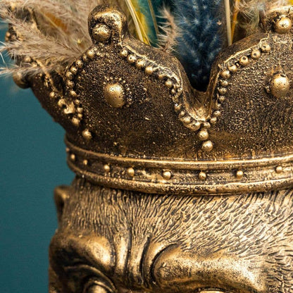 Cabeza de mono Kong, dorada