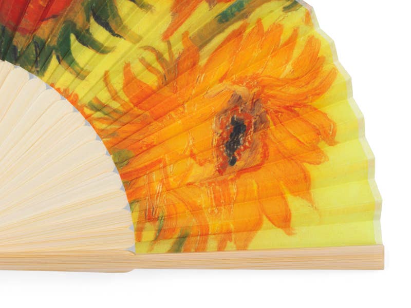 Hand fan, Sunflowers, Van Gogh