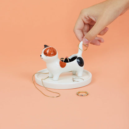 Kitty Calico Ring Holder