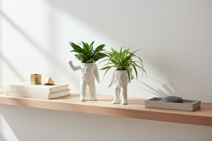 Vaso de flores astronautas