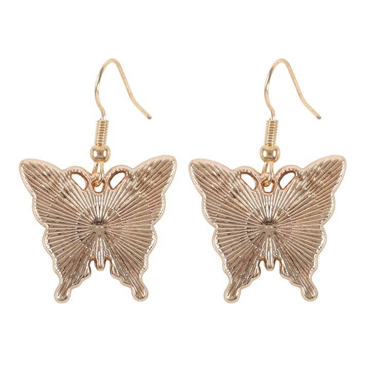Pendientes de mariposa llameante