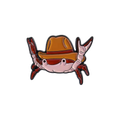 Pin de cangrejo vaquero