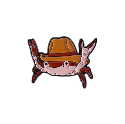 pins crabe cowboy