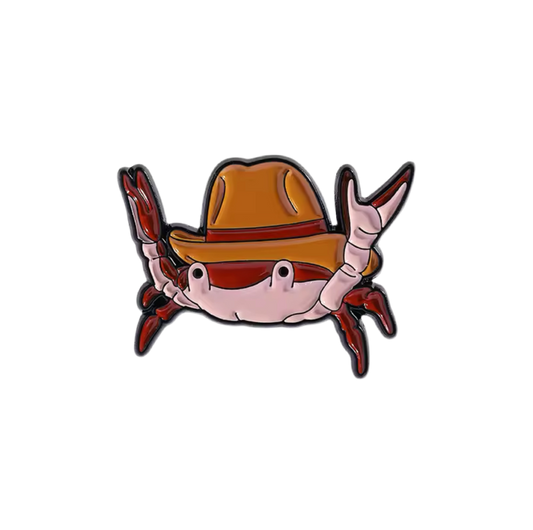 pins crabe cowboy