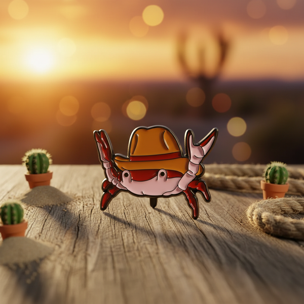 Spilla da granchio cowboy