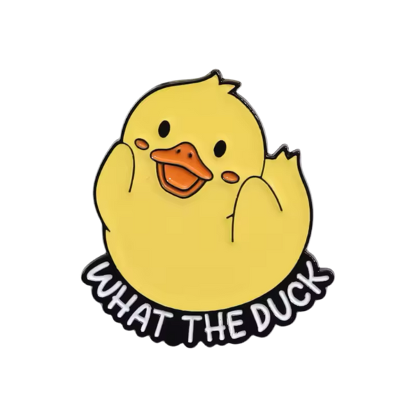 pins canard jaune what the duck