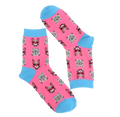 Chaussettes Roses Chats avec Lunettes
