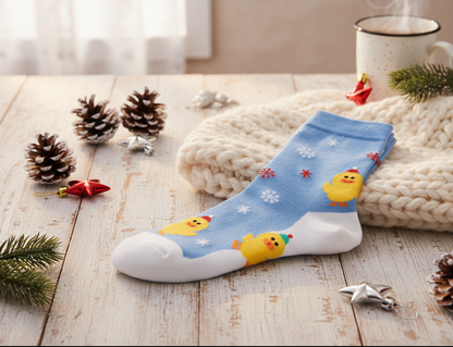 Calcetines navideños de pato